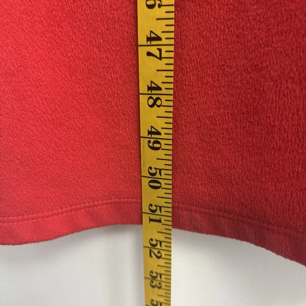 VTG Lanz of Salzburg Robe Housecoat Med Full Zip Lounger Red Embroidered Cottage